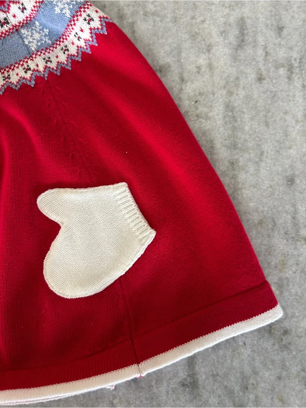 Angel Dear Knit Hooded Poncho Size 4